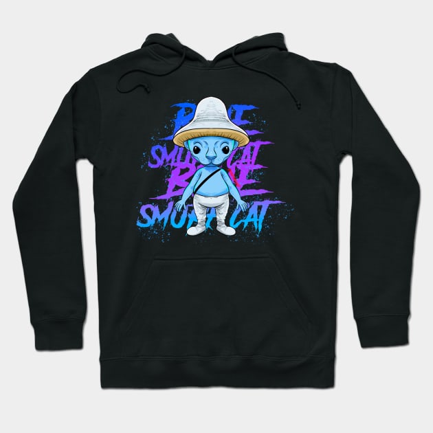 GARTEN OF BAN BAN BLUE SMURF CAt Hoodie by Draw For Fun 